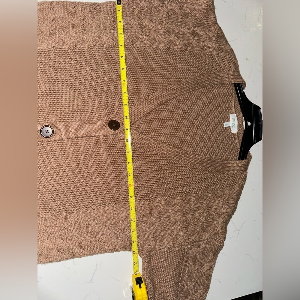 Have Tan Cable Knit Cardigan - Picture 5 of 6